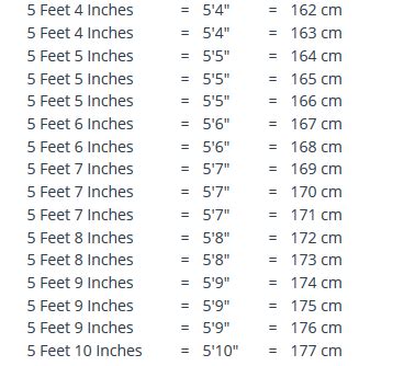 58cm into feet